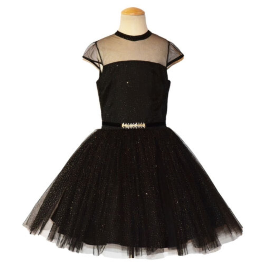 David Charles Size 10 Girls Dress Black Diamond